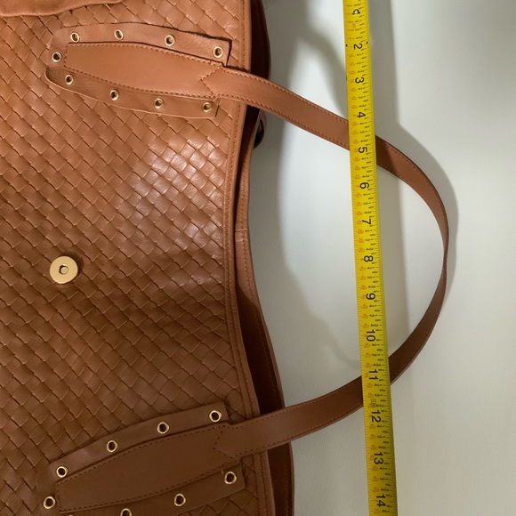 Giorgia Milani Made In Italy Italian Soft Lightweight Leather tote bag, Brown. - Picture 6 of 9